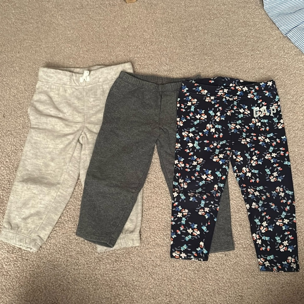 Bundle of 3 fleece pants, jogger, 18 months